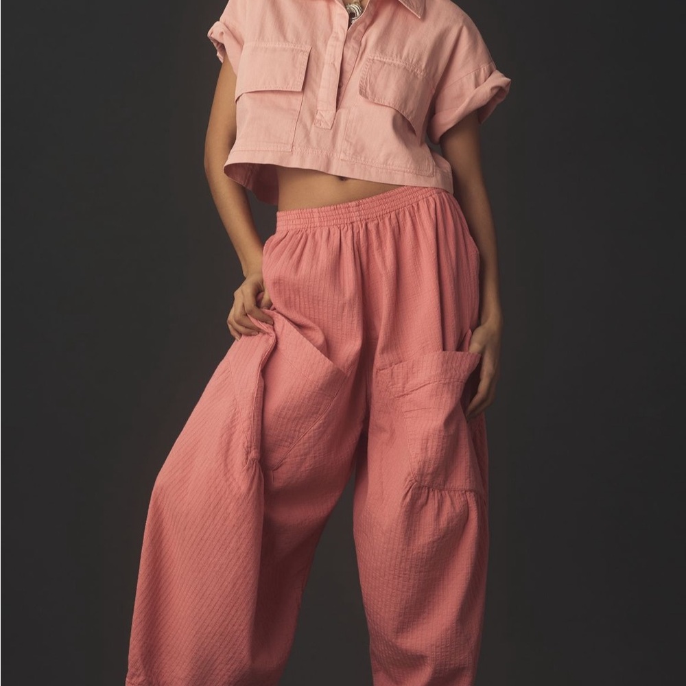 Anthropologie Pilcro Soft Barrel Pants